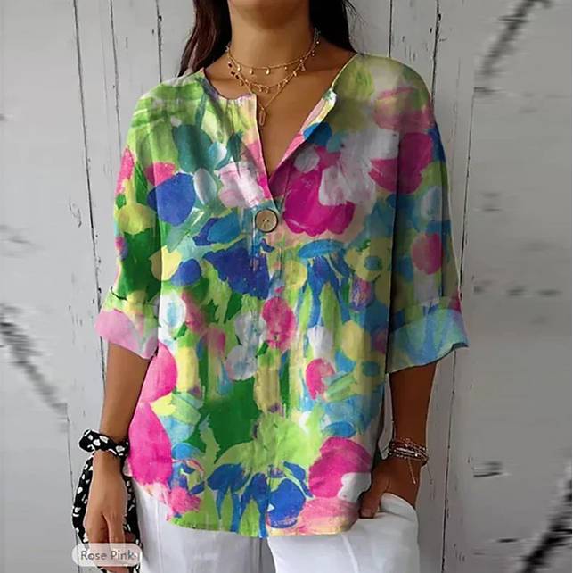 Lena | Women's Floral Summer Blouse
