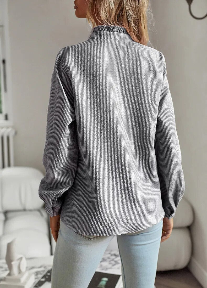 Women's Ruffled Mullet-Style T-Shirt
