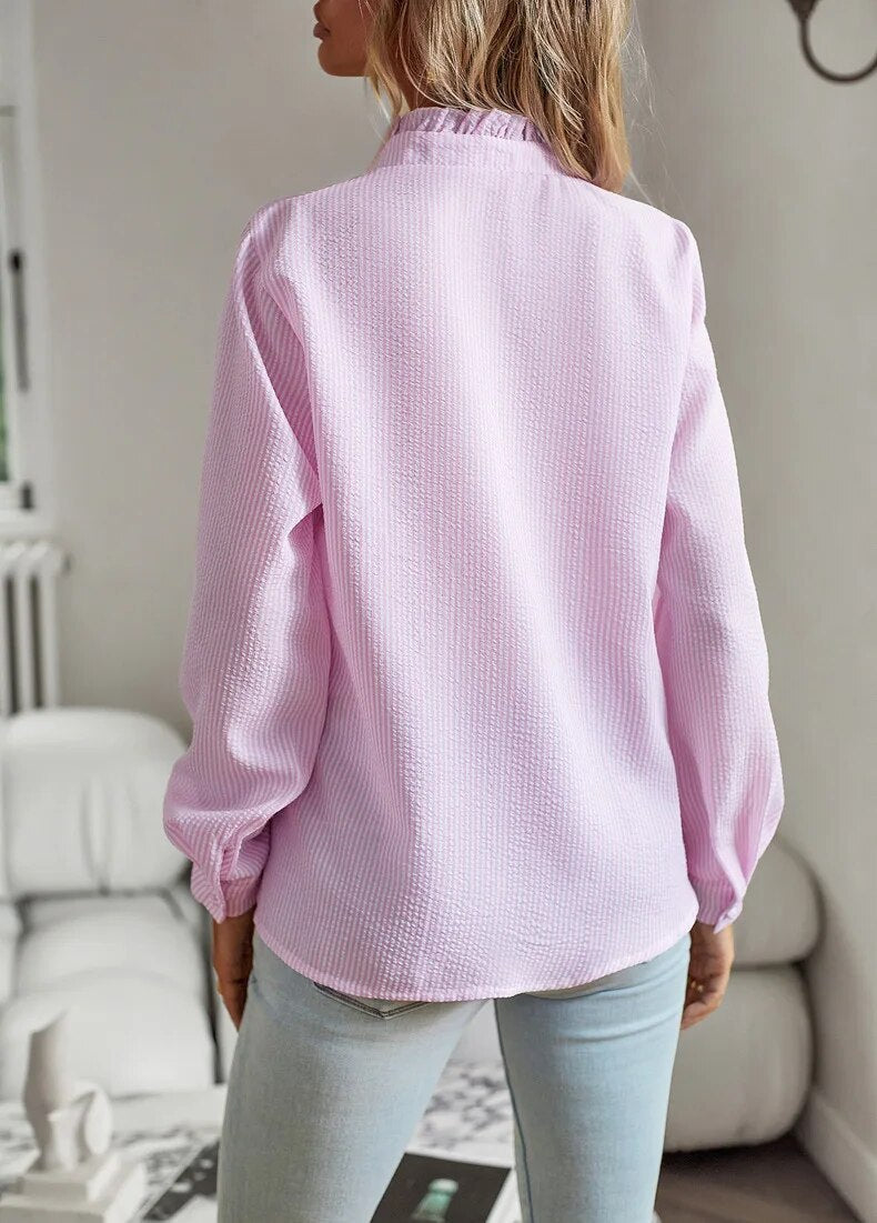 Women's Ruffled Mullet-Style T-Shirt