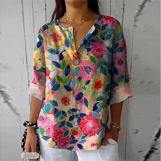 Lena | Women's Floral Summer Blouse