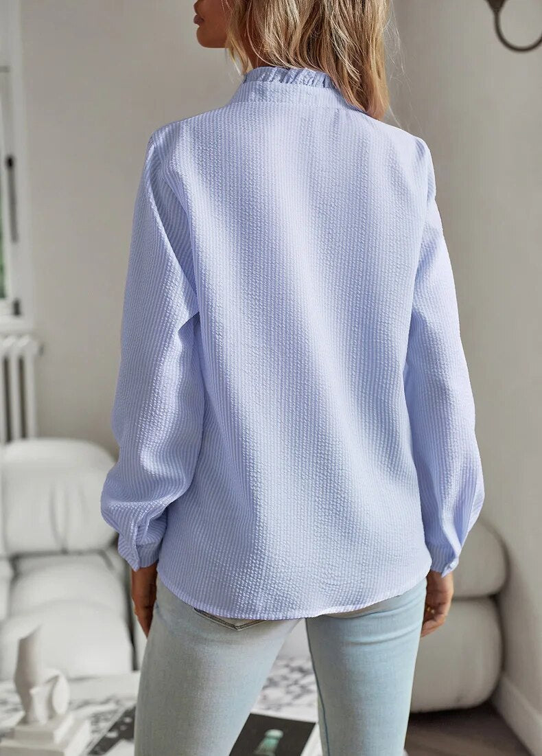 Women's Ruffled Mullet-Style T-Shirt